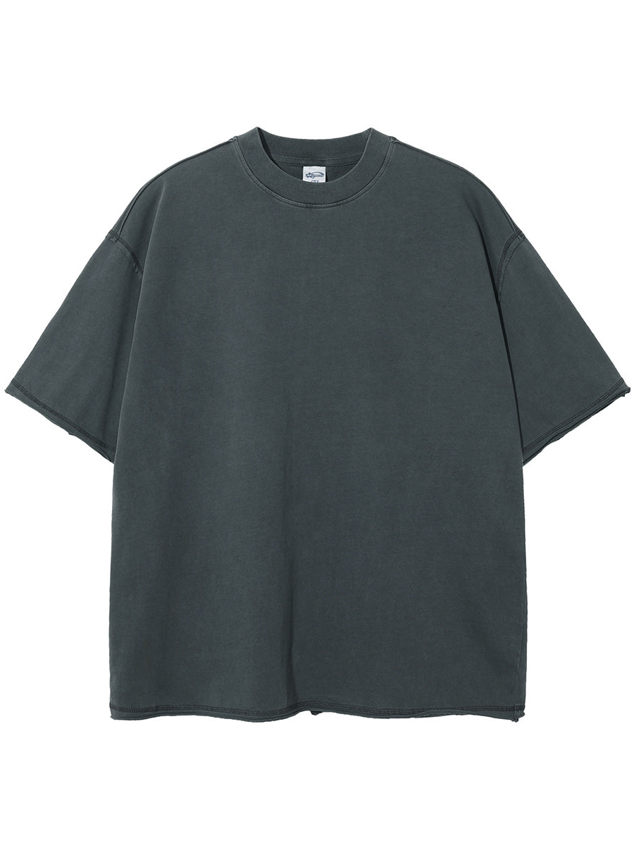 Vintage Wash Water For Old Men's T-shirts