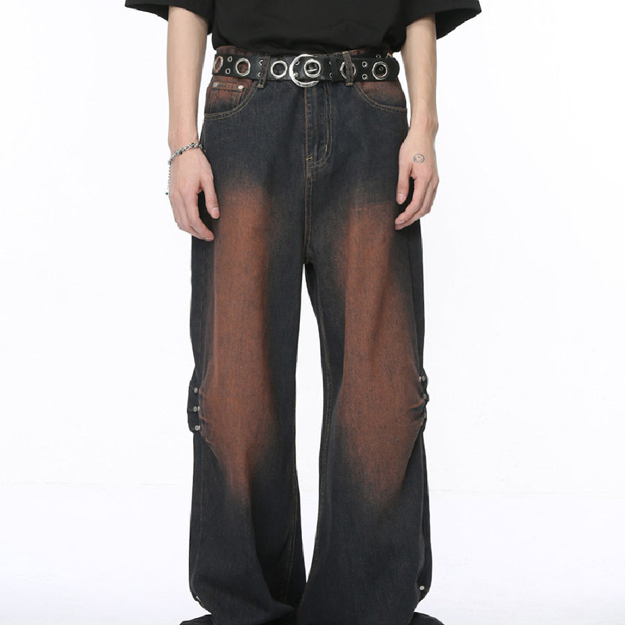 Men's Wide Leg Mopping Jeans