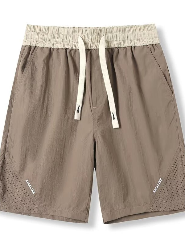 Men's Casual Shorts Loose Straight-Cut Cropped Trousers