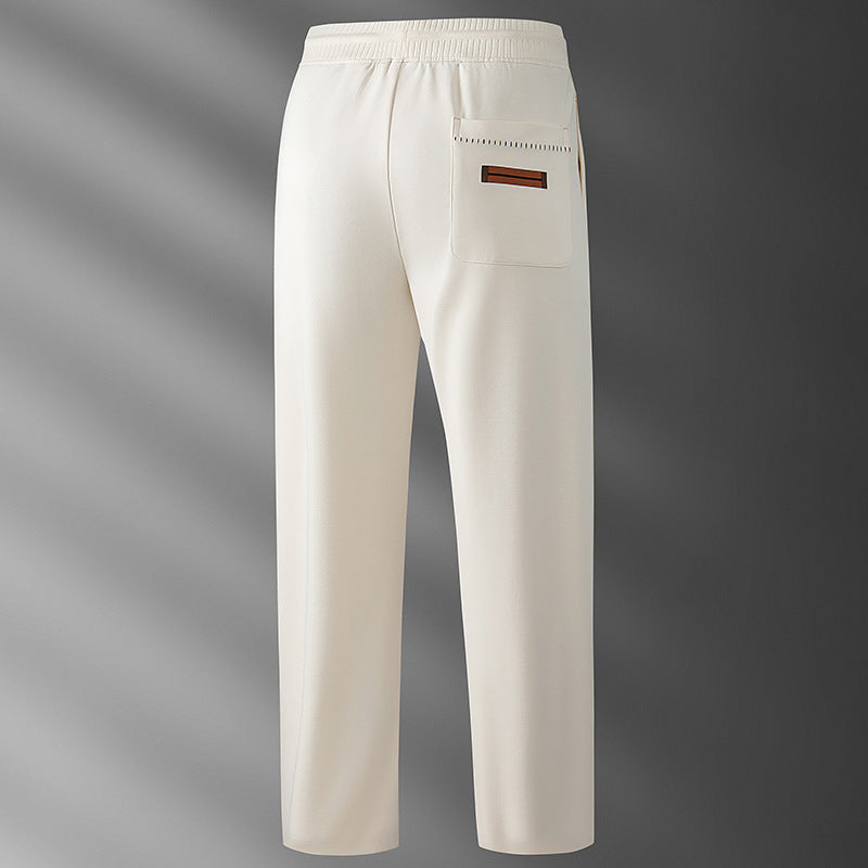 Thin Modal Sweatpants Mens Casual Straight-Leg Pants