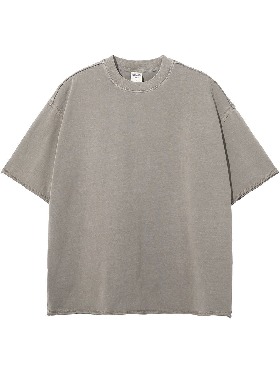 Vintage Wash Water For Old Men's T-shirts