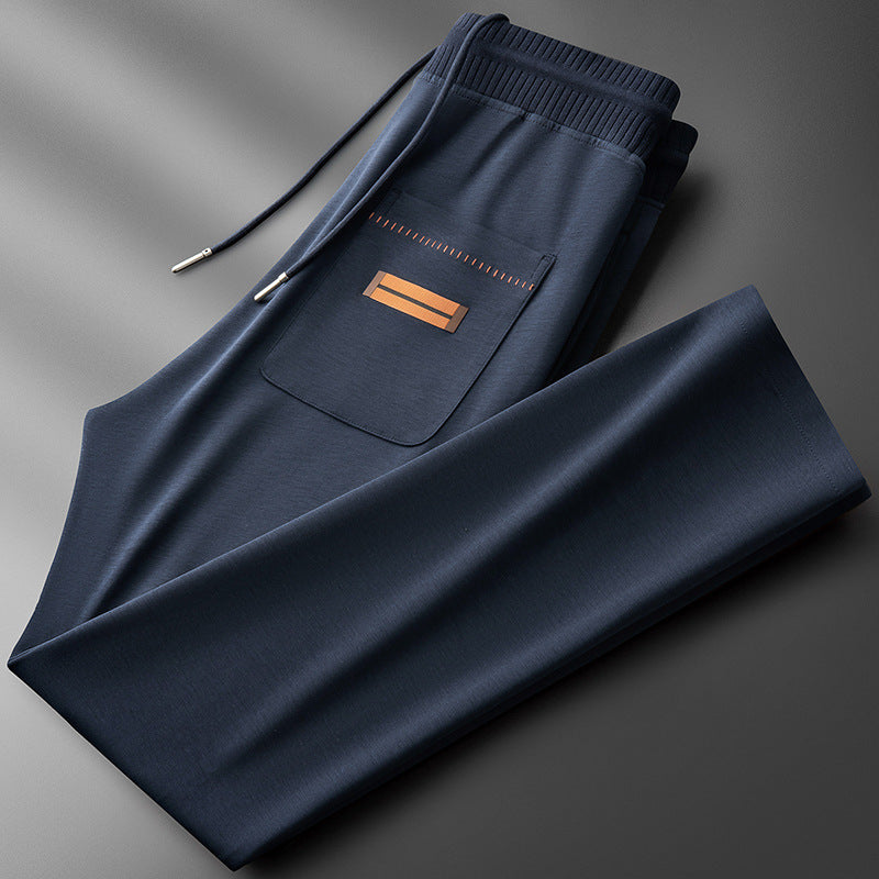 Thin Modal Sweatpants Mens Casual Straight-Leg Pants