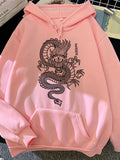 Dragon Hoodies Men Chinese