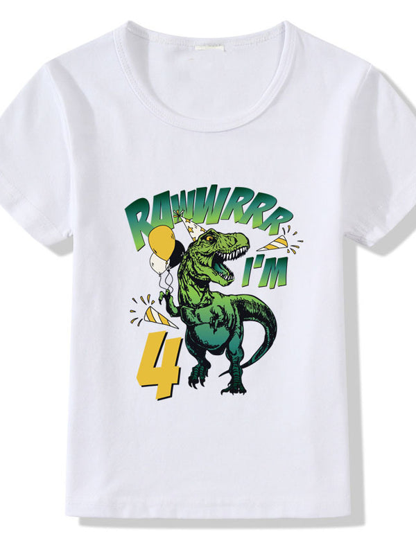 Children's T-shirt Numbers 1-9 Birthday T-shirt