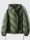 Hooded Small Puffer Jacket Coat