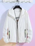 Reflective Zipper Sun Protection Clothes Men's Fishing Clothes