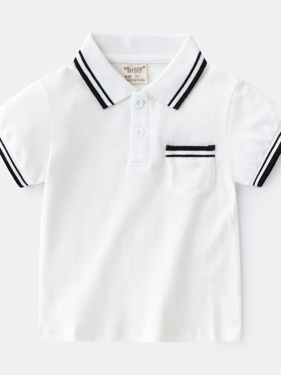 Boys' T-Shirt Summer Polo Shirt