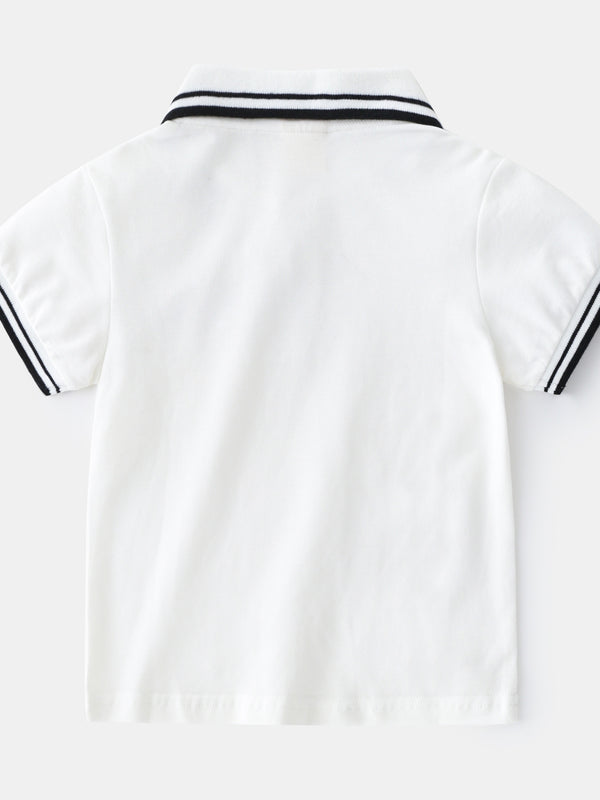Boys' T-Shirt Summer Polo Shirt