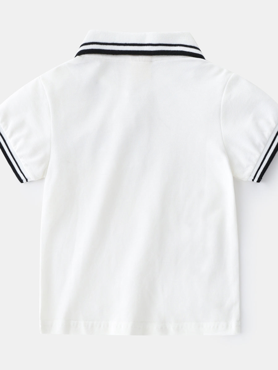 Boys' T-Shirt Summer Polo Shirt