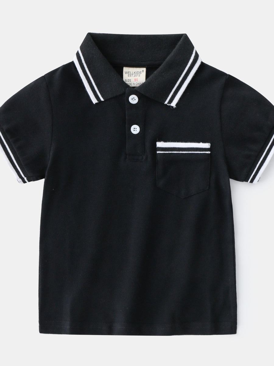 Boys' T-Shirt Summer Polo Shirt