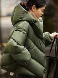 Hooded Small Puffer Jacket Coat