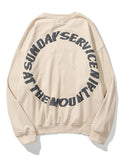 Round collar hoodies