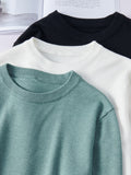 New Inner Wear Base Men's Knitted Round Neck Sweater Men
