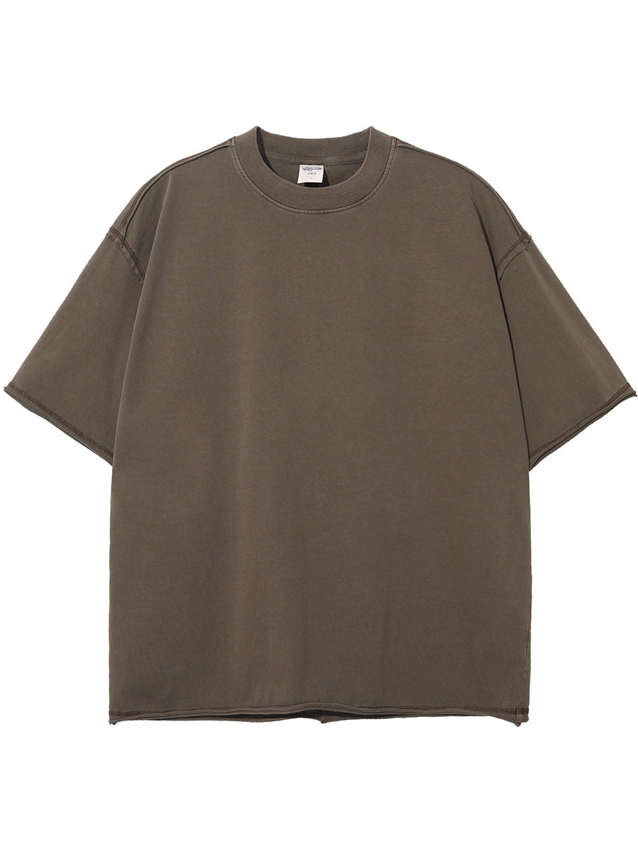 Vintage Wash Water For Old Men's T-shirts