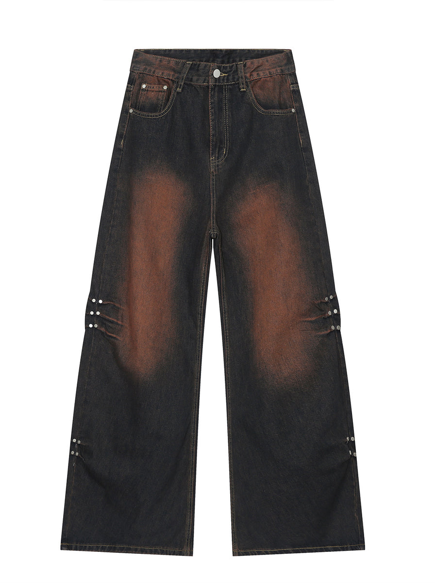 Men's Wide Leg Mopping Jeans