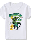 Children's T-shirt Numbers 1-9 Birthday T-shirt