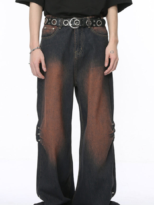 Men's Wide Leg Mopping Jeans