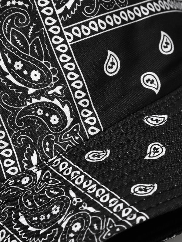 Bandana Print Bucket Hats With Multiple Colorways