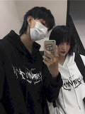 Gothic Streetwear Hoodies Mannen Ins Stijl Herfst Winter Lightning Print Losse Plus Fleece Hooded Sweatshirt