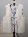 Double-sided Retro Buckle For Women Mink Fur Vest
