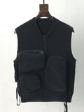 Workwear Men's And Women's Vests Trend Sleeveless Casual Vest