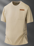 Lightweight Ice Silk Linen Men's Short-Sleeve T-Shirt