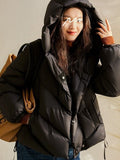 Hooded Small Puffer Jacket Coat