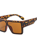 Fashionable Vintage Design Oversized Reflective Sunglasses