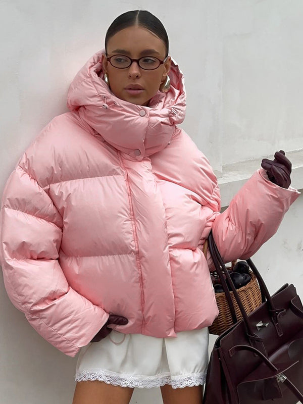 Thick Puffer Jacket, Warm Cotton Coat