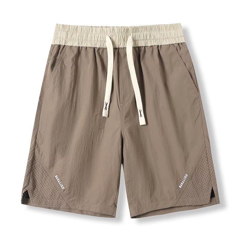 Men's Casual Shorts Loose Straight-Cut Cropped Trousers