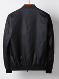 Nylon baseball uniform casual bomber jacket
