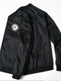 Nylon baseball uniform casual bomber jacket