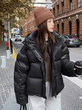 Maillard Bread Brown Short Puffer Jacket For Women