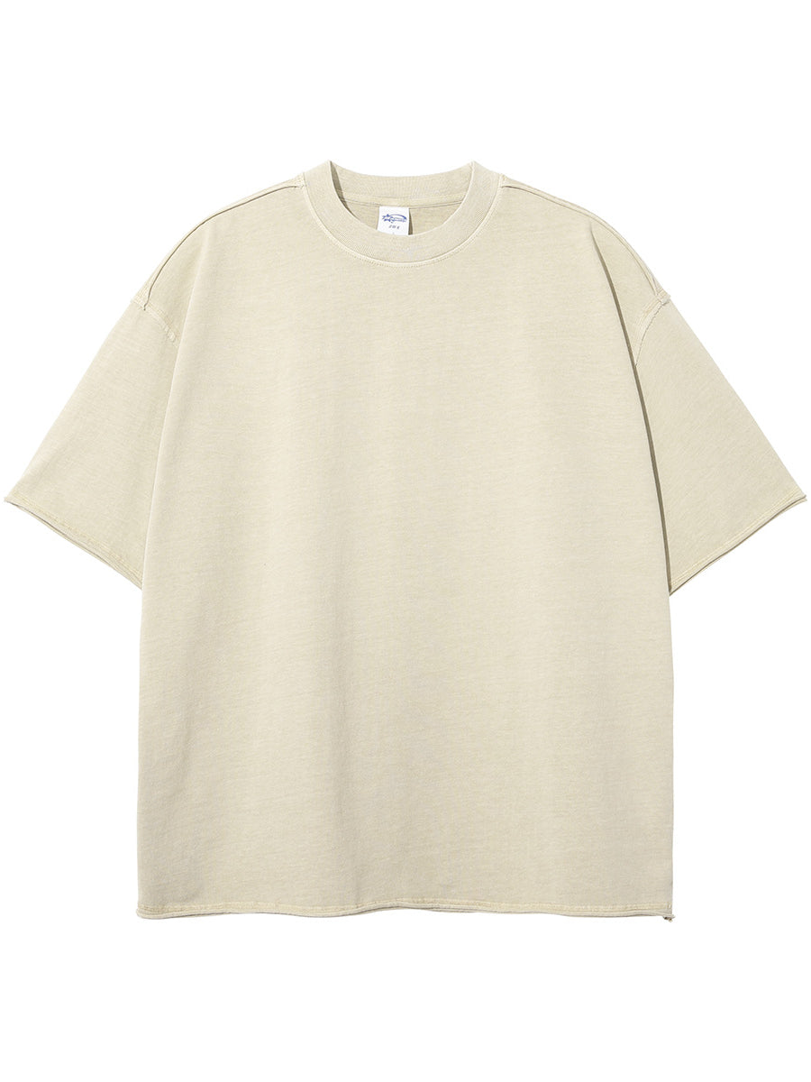 Vintage Wash Water For Old Men's T-shirts