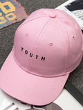 Unisexe Lettre Imprimé Solide Caps Hommes Femmes Anneau Hip Hop Casquette de baseball Coton Snapback Chapeau