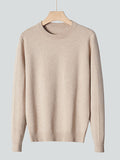 New Inner Wear Base Men's Knitted Round Neck Sweater Men