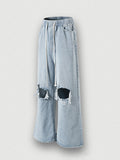 Men's Distressed Washed Ripped Jeans