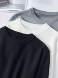 New Inner Wear Base Men's Knitted Round Neck Sweater Men