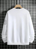 Art Letter Design Man Clothes Set Style Fleece Sweats