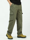 Men's Casual Plus-Size Multi-Pocket Work Pants