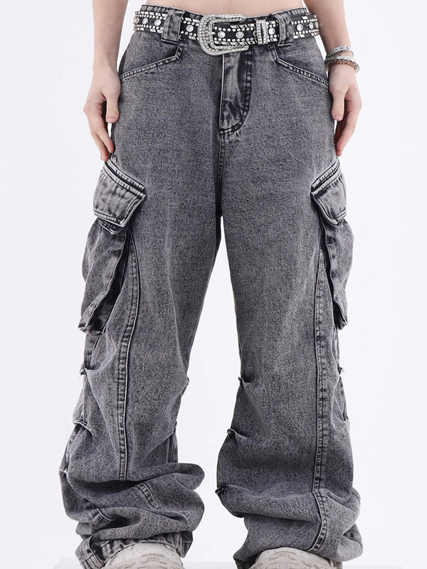 Men's Wide Leg Straight Jeans