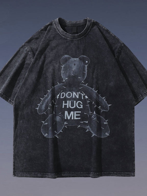 Hip Hop Oversized Streetwear Vintage T-shirts Bear
