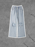 Men's Distressed Washed Ripped Jeans