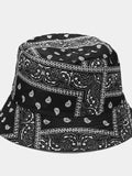 Bandana Print Bucket Hats With Multiple Colorways