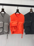 Workwear Men's And Women's Vests Trend Sleeveless Casual Vest