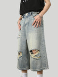 Men's Fashionable Distressed Washed Jeans
