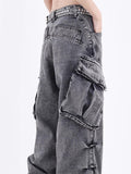 Men's Wide Leg Straight Jeans