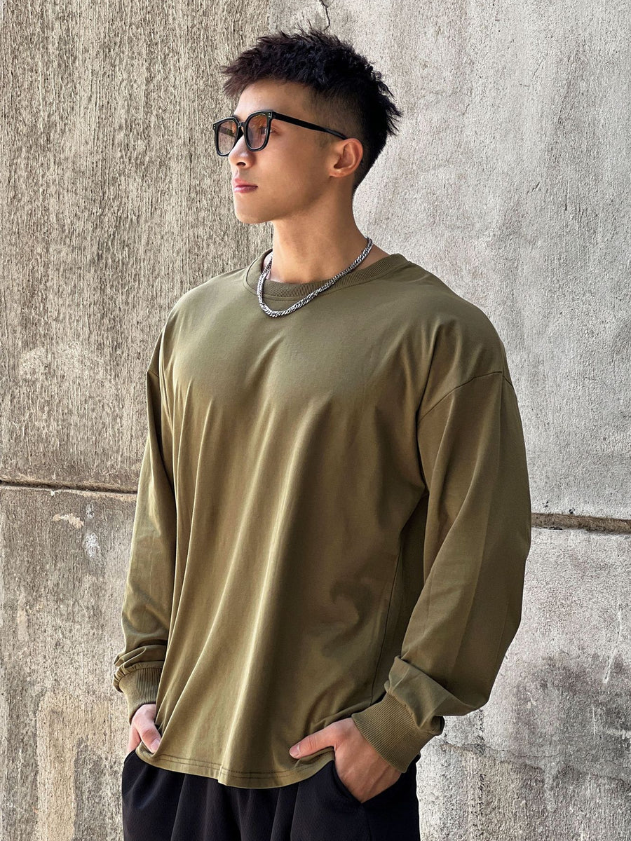 Loose Fitness Clothes Sports Clothes Long Sleeve T-shirt Pullover Hoodie Thin Section Men