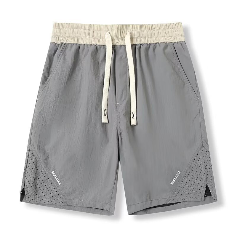 Men's Casual Shorts Loose Straight-Cut Cropped Trousers