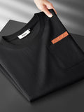 Lightweight Ice Silk Linen Men's Short-Sleeve T-Shirt